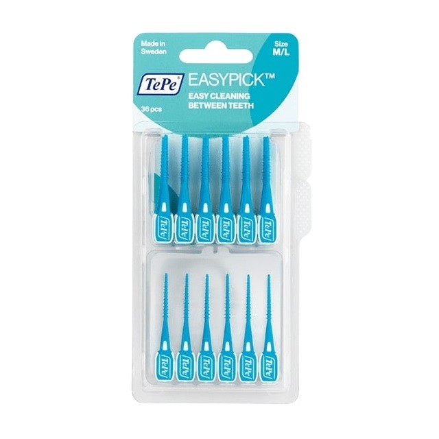 TePe EasyPick Μεσοδόντιες Οδοντογλυφίδες Size M/L Μπλε, 60 Τεμάχια
