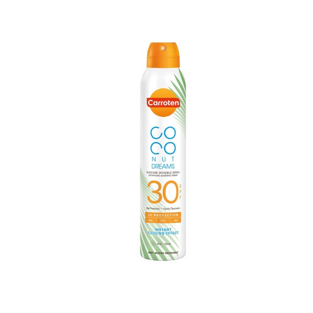Carroten Coconut Dreams Διάφανο Αντηλιακό Mist SPF30 200ml