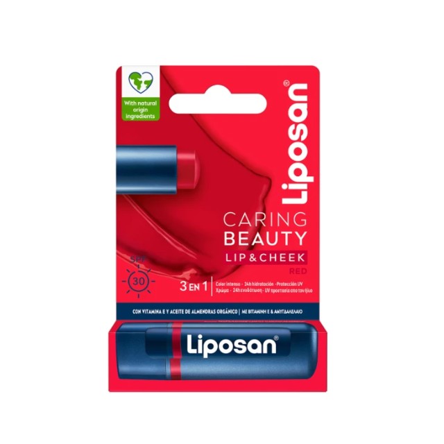 Liposan Caring Beauty Lip & Cheek SPF30 Red 4.8gr