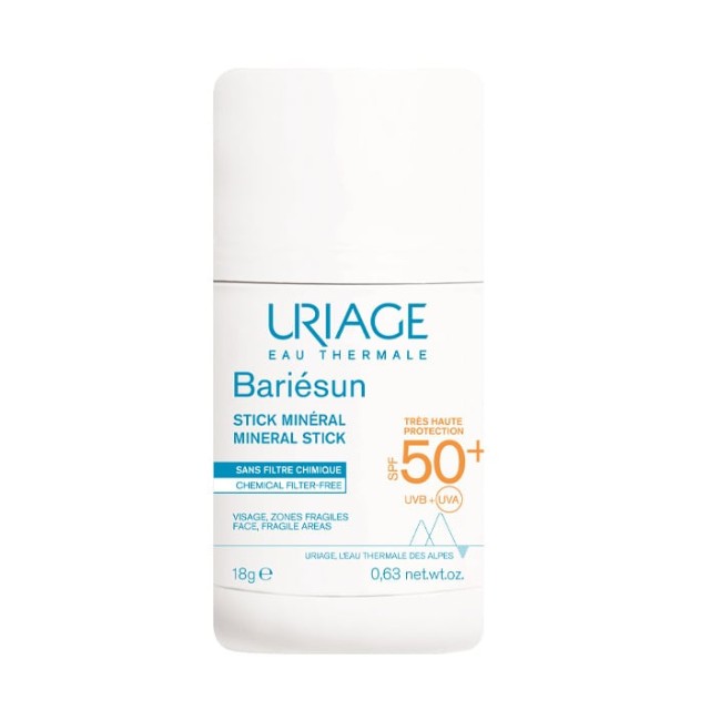 Uriage Bariesun Mineral Stick SPF50+ Αντηλιακό Προσώπου για τις Ευαίσθητες Περιοχές 18g