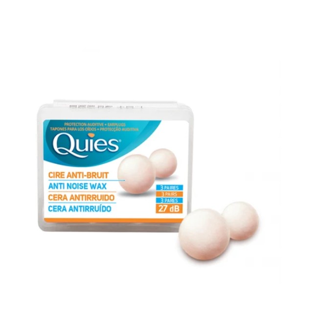 PharmaQ Quies Anti Noise Wax Ωτοασπίδες Κεριού 3 Ζευγάρια