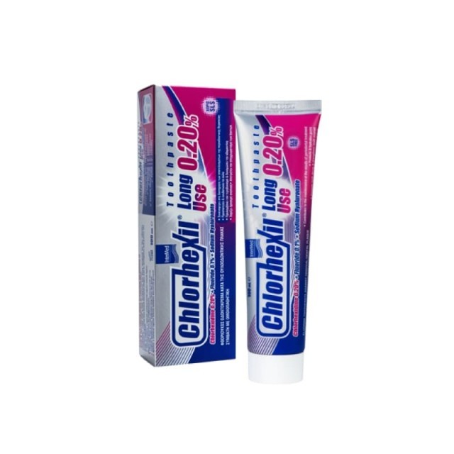 INTERMED Chlorhexil Long Use Toothpaste 0.20%, Πολλαπλή Προστασία της Στοματικής Κοιλότητας Κατά της Ουλοοδοντικής Πλάκας, 100ml
