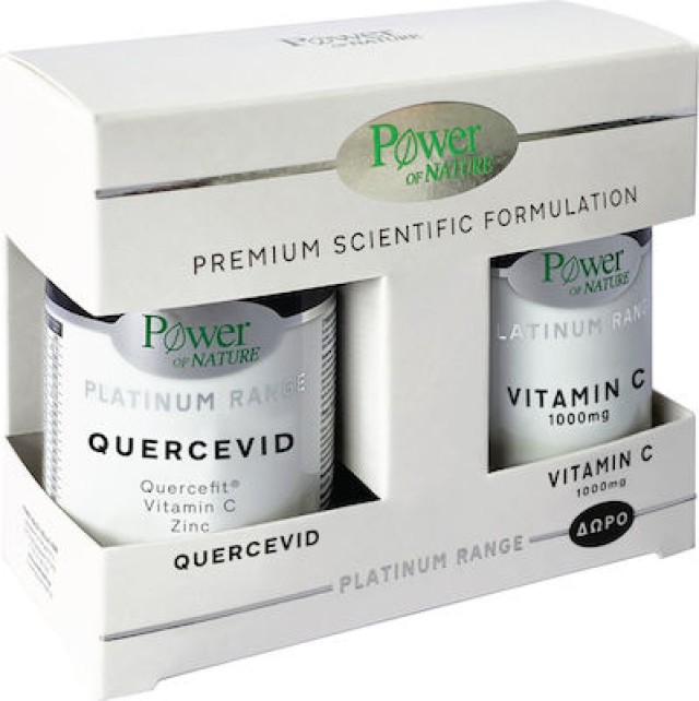POWER OF NATURE Platinum Range Quercevid 30 Κάψουλες + Δώρο Vitamin C 1000mg, 20 Ταμπλέτες