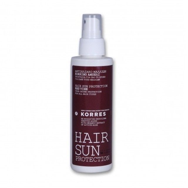 KORRES Hair Sun Protection Αντηλιακό Μαλλιών Κόκκινο Αμπέλι με Βιολογικό Εκχύλισμα Ενεργής Αλόης, 150ml
