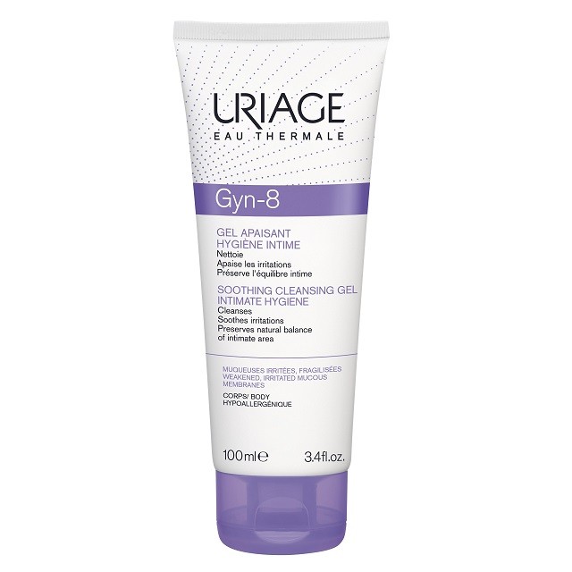 Uriage Gyn-8 Intimate Hygiene Καταπραϋντικό Τζελ Καθαρισμού Για Την Ευαίσθητη Περιοχή, 100ml