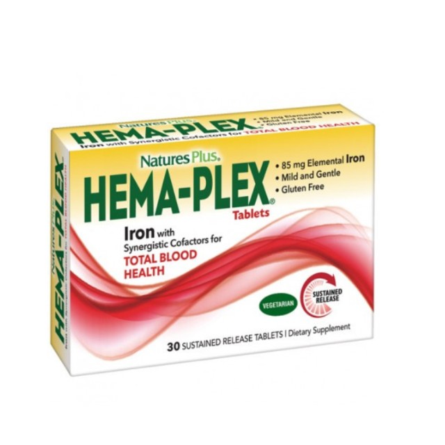 Natures Plus HEMA PLEX 30 ταμπλέτες