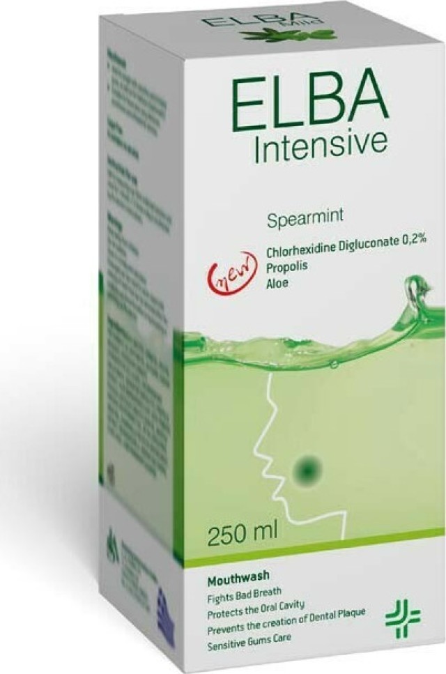 Elba Intensive Στοματικό Διάλυμα 0.20% Χλωρεξιδίνη 250ml