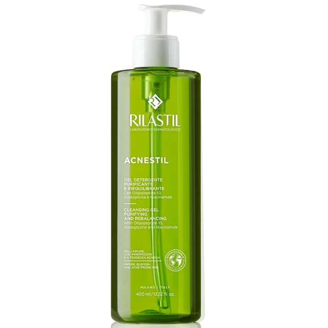 Rilastil Acnestil Cleansing Gel Καθαριστικό Προσώπου Για Μικτή/Λιπαρή Επιδερμίδα Με Τάση Ακμής , 400ml