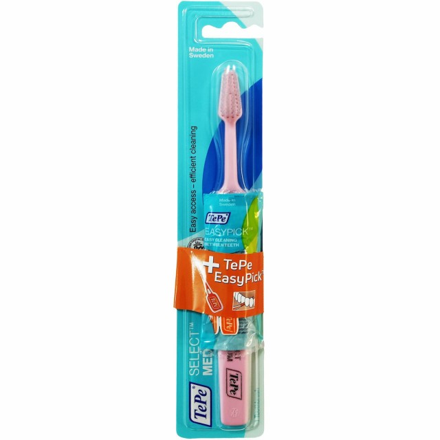 TEPE Select & Easy Pick Medium Toothbrush 1τμχ & Δώρο Easy Pick 2τμχ
