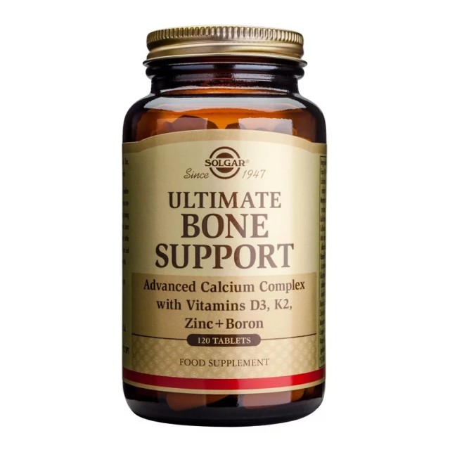 Solgar Ultimate Bone Support Προηγμένη Φόρμουλα Μετάλλων για Ενδυνάμωση & Διατήρηση της Υγείας των Οστών - Ιδανικό σε Περιπτώσεις Οστεοπόρωσης & Καταγμάτων, 120tabs