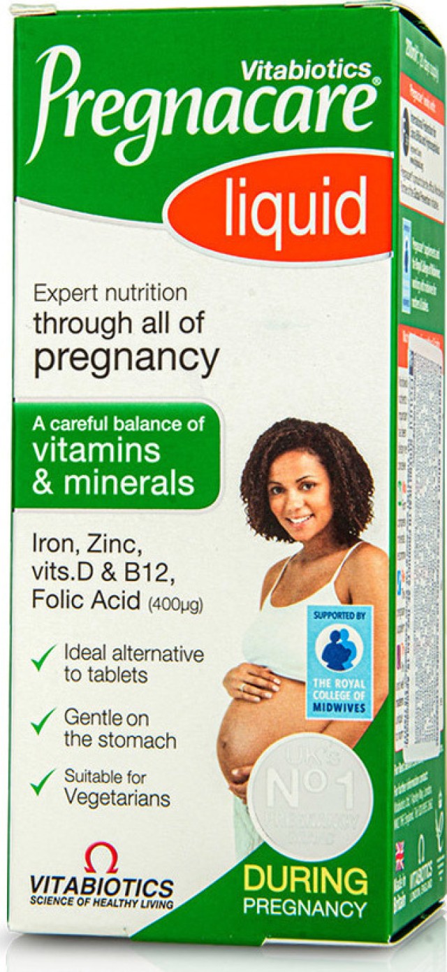 VITABIOTICS Pregnacare Liquid Διατροφική Φροντίδα Για Την Εγκυμοσύνη, 200ml