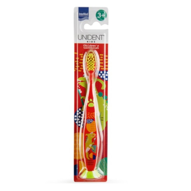 Unident Kids Children’s Toothbrush Red Παιδική Οδοντόβουρτσα 3+ 1τμχ