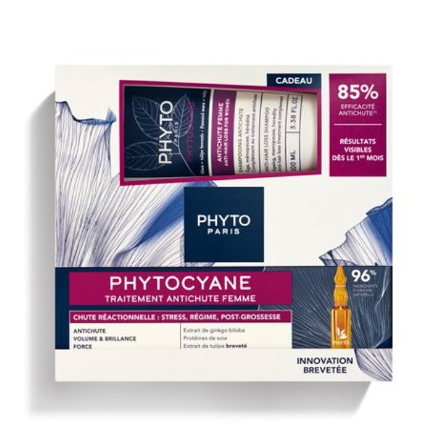 Phyto Πακέτο Phytocyane Women Reactional Ampoules 12x5ml & Δώρο Shampoo 100ml