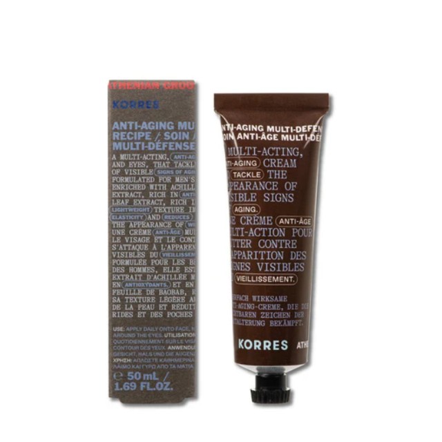 Korres Athenian Grooming Mens Anti-Aging Cream Ανδρική Αντιρυτιδική Προσώπου & Ματιών 50ml