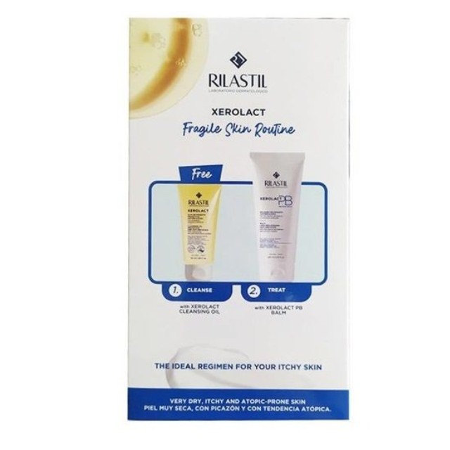 Rilastil Xerolact Πακέτο Pb Balm 200ml & Cleansing Oil 50ml