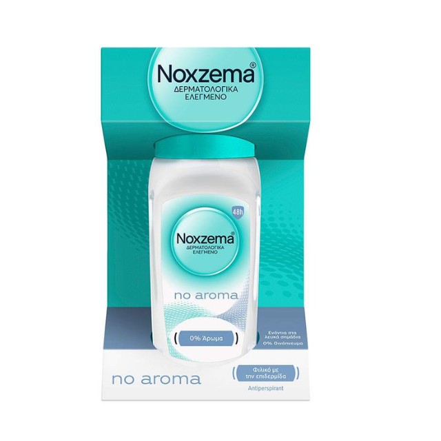 Noxzema No Aroma Antiperspirant 48h Roll-On Αποσμητικό Χωρίς Άρωμα 50ml