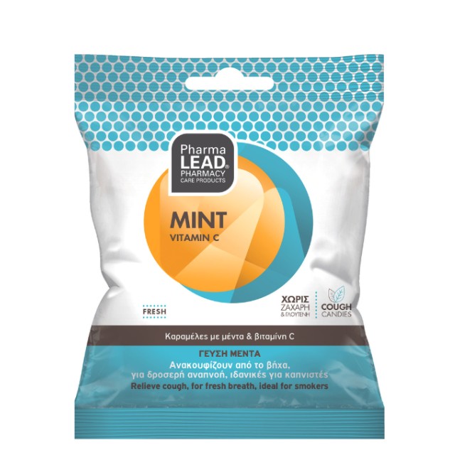 PharmaLead Καραμέλες Mint Vitamin C Γεύση Μέντα 40gr