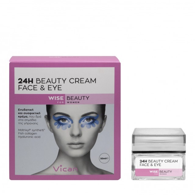 VICAN Wise Beauty 24h Face & Eye Cream Ενυδατική και Συσφικτική Κρέμα Προσώπου 50ml
