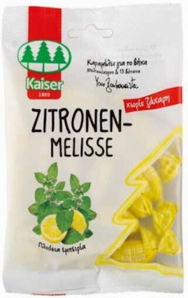 KAISER Καραμέλες Zitronen-Melisse Για Το Βήχα Με Μελισσόχορτο & 13 Βότανα, 75gr