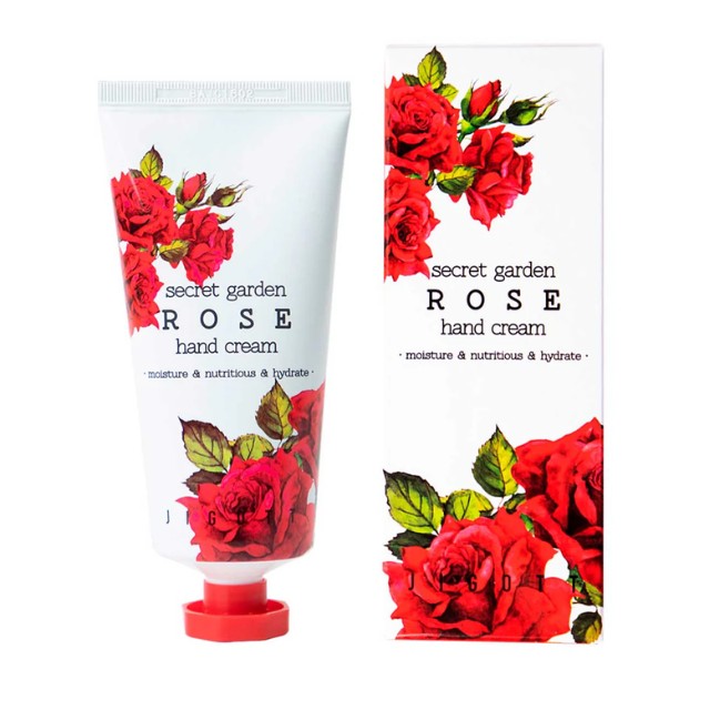 Jigott Secret Garden Hand Cream Rose Κρέμα Χεριών 100ml