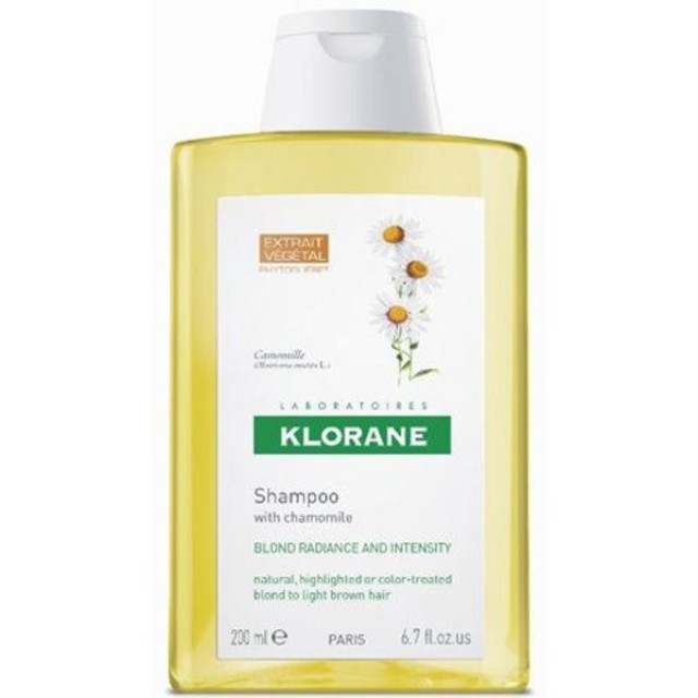 KLORANE Camomille Shampoo, Σαμπουάν με Χαμομήλι για Ξανθές Ανταύγειες, 200ml