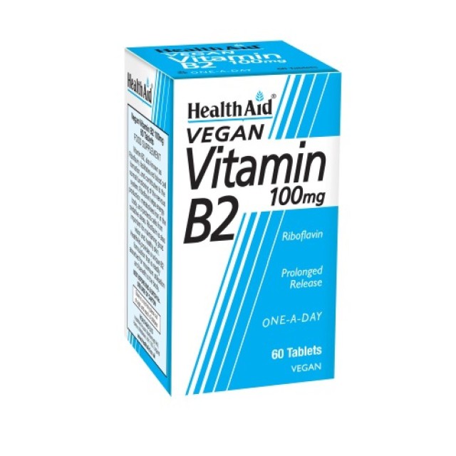 HEALTH AID Vitamin B2 Riboflavin One a Day Βιταμίνη Β2, 60 tabs
