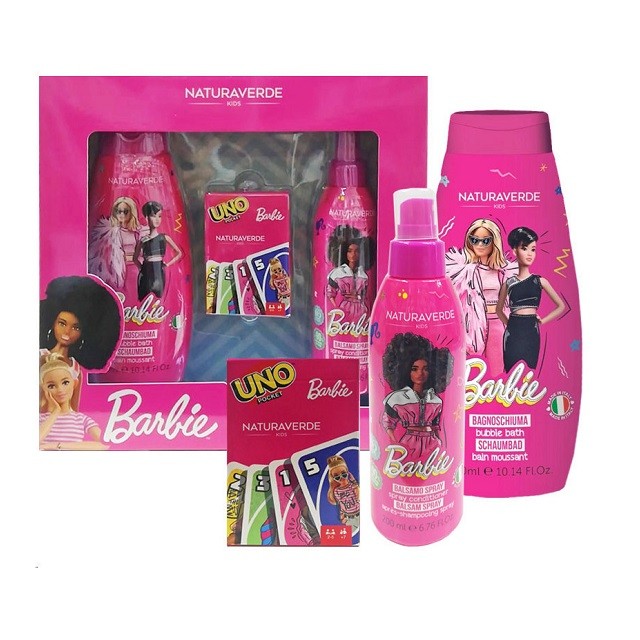 DISNEY Barbie Πακέτο Bubble Bath Σαμπουάν & Αφρόλουτρο, 300ml & Spray Conditioner, 200ml &