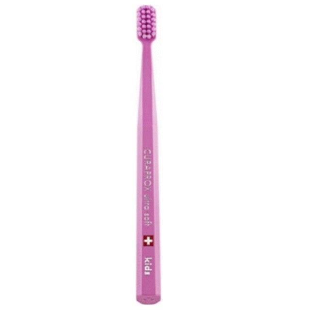 Curaprox Kids Ultra Soft Toothbrush Πολύ Μαλακή Οδοντόβουρτσα Για Παιδιά 4-12 Ετών Σε Χρώμα Ροζ, 1 Τεμάχιο