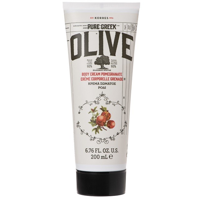 Korres Pure Greek Olive Body Cream Pomegranate Ενυδατική Κρέμα Σώματος Με Ρόδι, 200ml