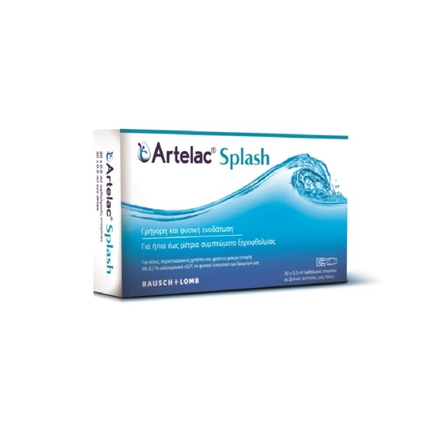 Artelac Splash Eye Drops Οφθαλμικές Σταγόνες σε Μονοδόσεις 30x0.5ml