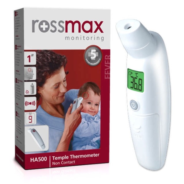 Rossmax HA 500 Ψηφιακό Θερμόμετρο Μετώπου με Υπέρυθρες Κατάλληλο για Μωρά, 1τμχ