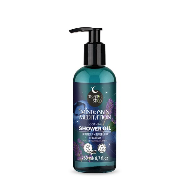 Natura Siberica Organic Shop Deep Dreamy Night Mind & Skin Meditation Χαλαρωτικό Έλαιο Ντους 260ml