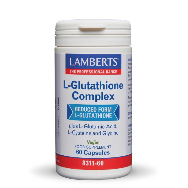 Lamberts L-Glutathione Complex Σύμπλεγμα Γλουταθιόνης 60 Κάψουλες 8311-60