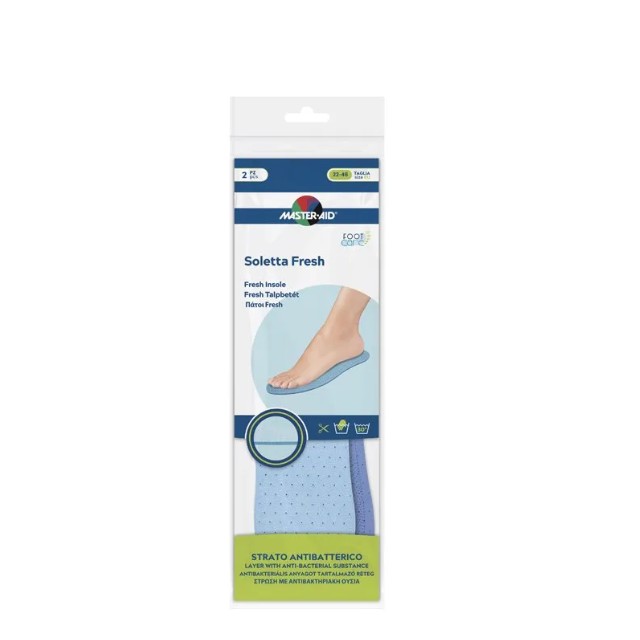 Master Aid Soletta Fresh Πάτοι με Αντιβακτηριακή Ουσία 1 Ζευγάρι