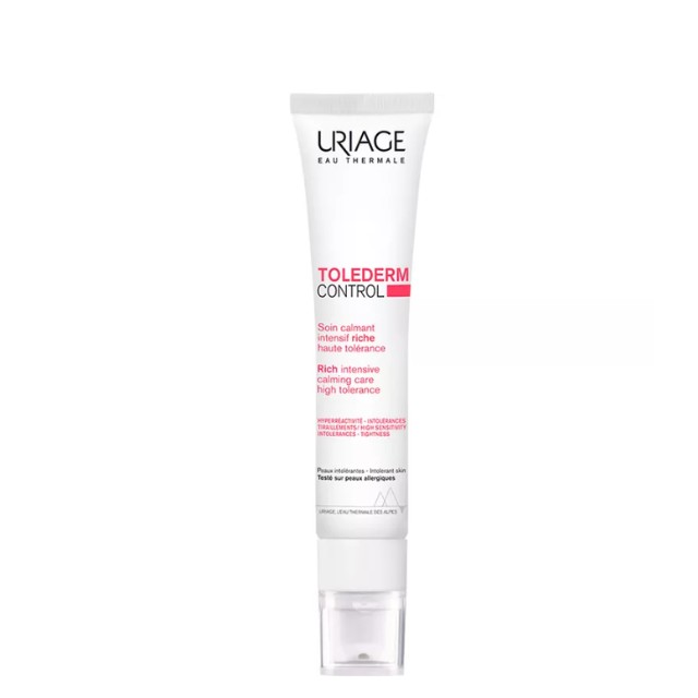 Uriage Tolederm Control Soothing Care Rich Cream Ενυδατική & Καταπραϋντική Κρέμα Προσώπου για Ευαίσθητο / Δυσανεκτικό Δερμα Πλούσιας Υφής, 40ml