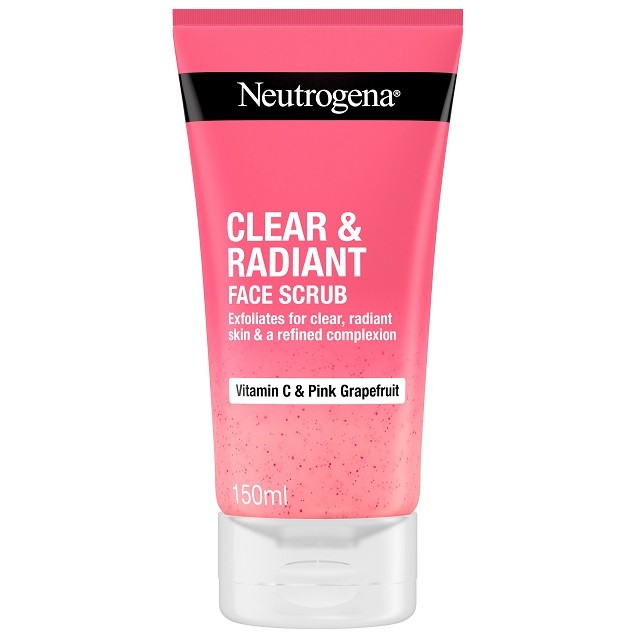 Neutrogena Clear & Radiant Face Scrub Απολεπιστικό Προσώπου Με Vitamin C & Pink Grapefruit, 150ml
