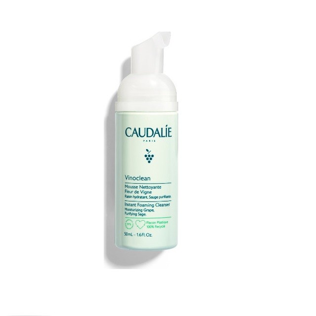 Caudalie Vinoclean Instant Foaming Cleanser Αφρός Καθαρισμού Προσώπου 50ml