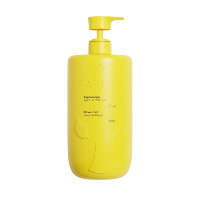 Garden Shower Gel Lemon & Peach Αφρόλουτρο με Λεμόνι & Ροδάκινο 1lt