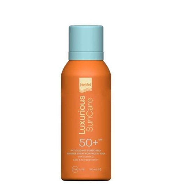 INTERMED Luxurious Suncare Antioxidant Sunscreen Invisible Spray SPF50 Αντηλιακό Προσώπου & Σώματος, 100ml