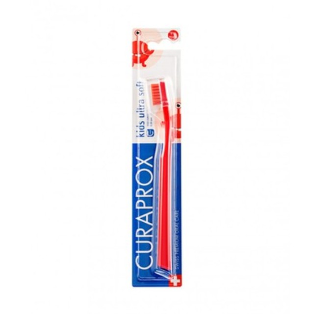 Curaprox Ultra Soft Κόκκινη Παιδική Οδοντόβουρτσα για 4-12 χρονών 1Τμχ