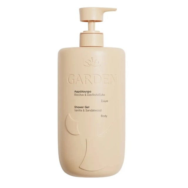 Garden Shower Gel Vanilla & Sandalwood Αφρόλουτρο με Βανίλια & Σανδαλόξυλο 1lt