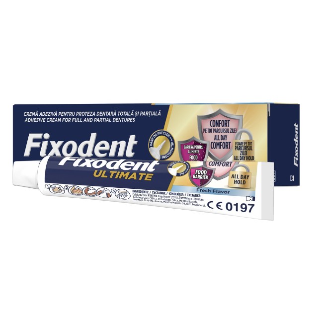 Fixodent Ultimate Fresh Στερεωτική Κρέμα Τεχνητής Οδοντοστοιχίας 40gr