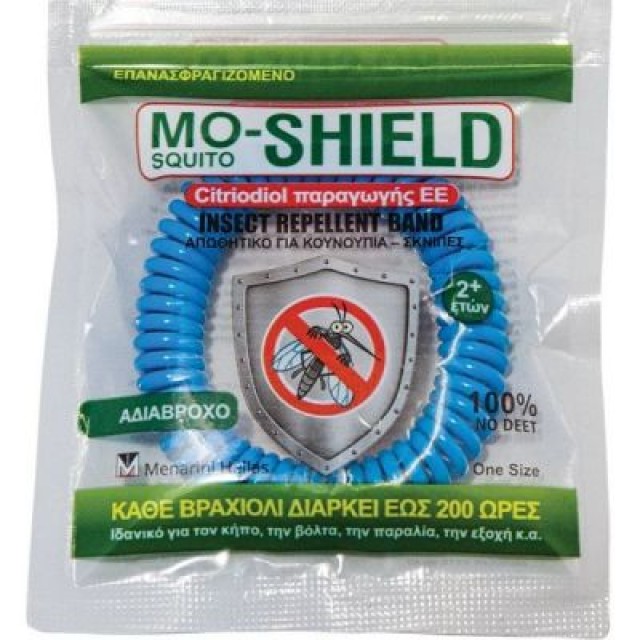 Mo-Shield Αντικουνουπικό Βραχιόλι Χρώμα Μπλε, 1τεμ
