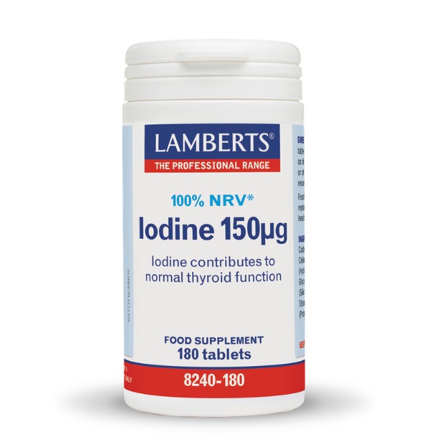 Lamberts Iodine 150μg Συμπλήρωμα με Ιώδιο 180tabs 8240-180