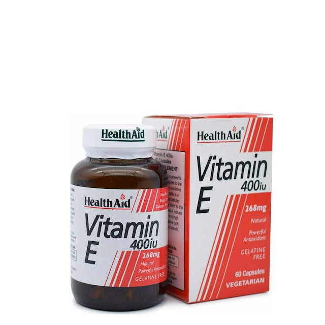 HEALTH AID Vitamin E 400iu Συμπλήρωμα Διατροφής Με Αντιοξειδωτική Δράση, 60 Κάψουλες