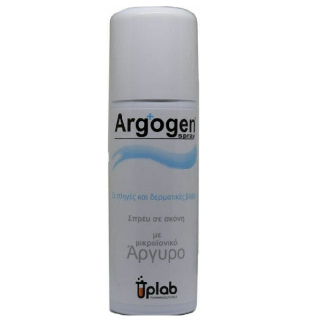 Uplab Pharmaceuticals Argogen Spray Σπρέυ Σε Σκόνη Για Πληγές & Δερματικές Βλάβες, 125ml