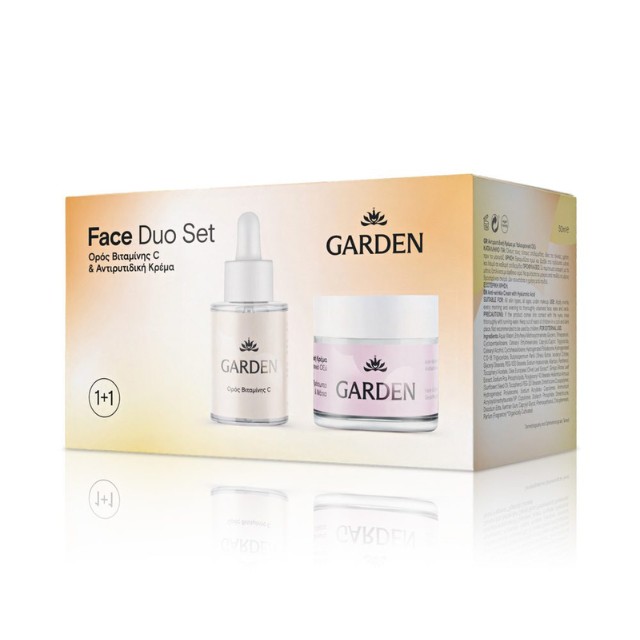 Garden Face Duo Πακέτο Anti-Wrinkle Cream 50ml & Vitamin C Serum 30ml
