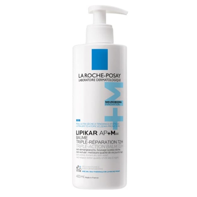 La Roche Posay Lipikar AP+Max Triple-Action Balm 72H Βάλσαμο για Δέρμα Πολύ Ξηρό ή με Τάσης Ατοπίας 400ml