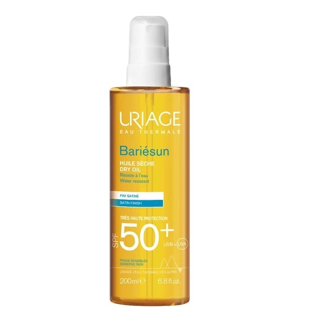 Uriage Bariesun Dry Oil Spray SPF50+ Αντηλιακό Ξηρό Λάδι Σώματος & Μαλλιών, 200ml