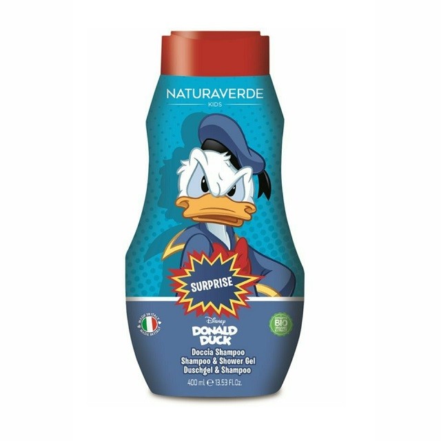 Naturaverde Kids Disney Donald Duck Shampoo & Shower Gel Βιολογικό Παιδικό Αφρόλουτρο & Σαμπουάν 400ml